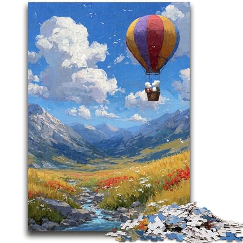 Heißluftballon-Puzzle für Teenager, 1000 Teile, Lernspielzeug, Familienspiele, Geburtstagsgeschenk, Geschenke (50x75cm) von AADSAZA