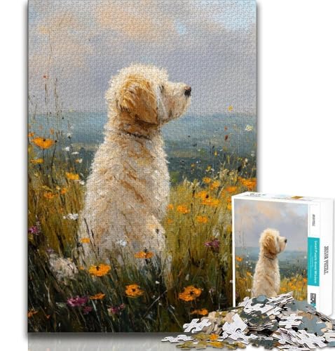 Hunde-Ölgemälde-Puzzles für Erwachsene und Jugendliche, anspruchsvoll zu vervollständigen, Aber EIN lustiges und humorvolles Geburtstagsgeschenk, Geschenke, Wandkunst (38x26cm) von AADSAZA