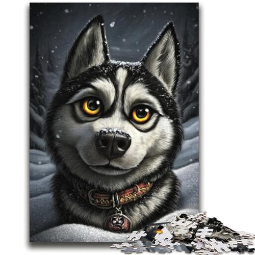 Husky-Puzzle für Erwachsene, 2000 Teile, anspruchsvolles Spiel und Familienspiel, ganze Familie (70x100cm) von AADSAZA