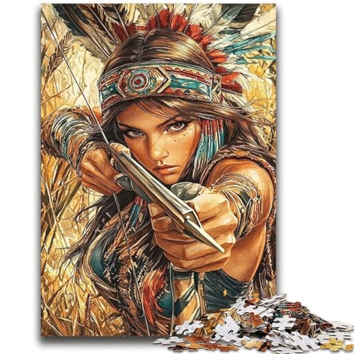 Indische Prinzessin Puzzle 2000 Teile für Teenager, Denkspiel, Wanddekoration, einzigartige Geburtstags (70x100cm) von AADSAZA