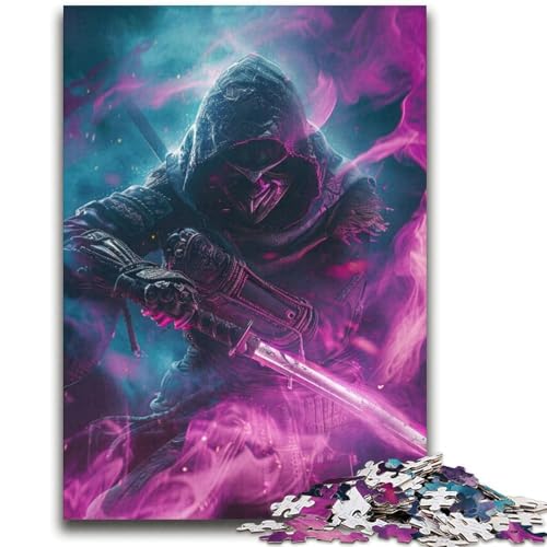 Japanisches Neon-Ninja-Puzzle mit 2000 Teilen für Erwachsene, Geschenk, Denkspiel, Wanddekoration, einzigartige Geburtstags (70x100cm) von AADSAZA