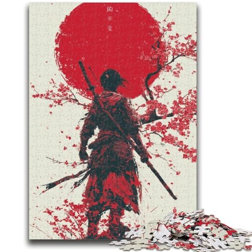 Japanisches Ninja-Puzzle für Erwachsene, 1000-teiliges Puzzle, Denkspiel, Wanddekoration, einzigartige Geburtstags (38x26cm) von AADSAZA