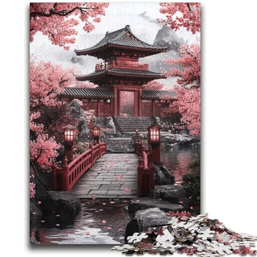 Japanisches Tempel-Puzzle, 2000 Teile, für Erwachsene, anspruchsvoll zu vervollständigen, Aber unterhaltsam und humorvoll, einzigartige Heimdekoration und Geschenke (70x100cm) von AADSAZA