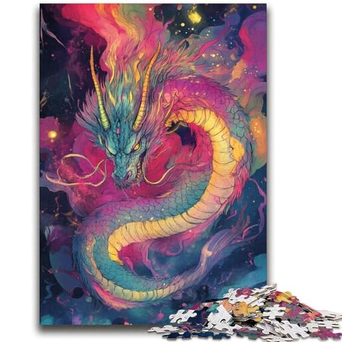 Japanisches Wellendrachen-Puzzle, 2000 Teile, für Teenager, Geschenke, Spielzeug, Lernspiele, Stressabbau, tolle Geschenke und Spielzeuge (70x100cm) von AADSAZA