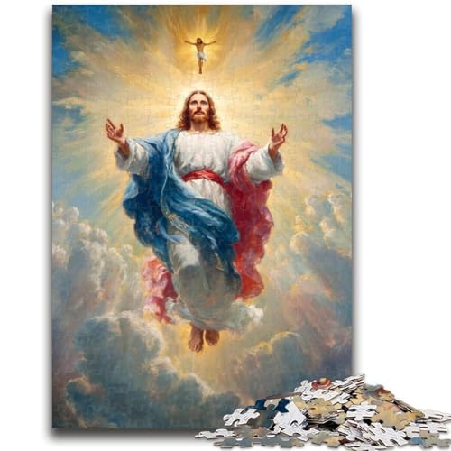 Jesus 1000-teiliges Puzzle für Erwachsene und Jugendliche, Spielzeug, Lernspiele, Stressabbau, geeignet als Schreibtischdekoration (38x26cm) von AADSAZA