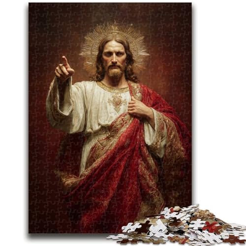 Jesus Art 1000-teiliges Puzzle für Erwachsene, Geschenke, Denkspiel, Wanddekoration, einzigartige Geburtstags (50x75cm) von AADSAZA