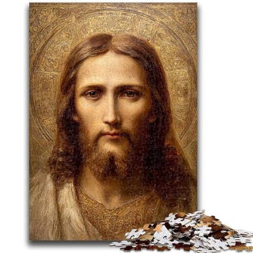 Jesus Art 1000-teiliges Puzzle für Erwachsene und Jugendliche, Spielzeug, Lernspiele, stressabbauende Wanddekoration (50x75cm) von AADSAZA