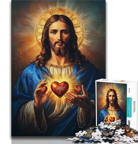 Jesus Art Puzzle 1000 Teile für Erwachsene, Staycation, Zeit totschlagen, jedes Teil ist einzigartig – anspruchsvolles Familienspiel (75x50cm) von AADSAZA