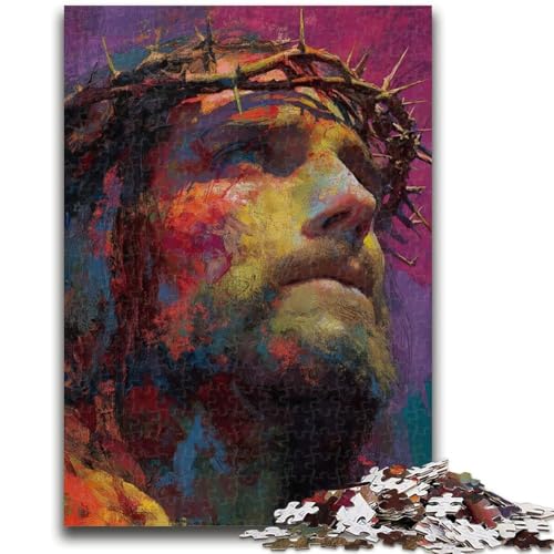 Jesus Art Puzzle 1000 Teile für Teenager, Geschenke, Spielzeug, Lernspiele, Stressabbau, tolle Geschenke und Spielzeuge (50x75cm) von AADSAZA