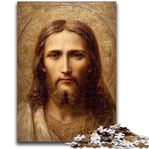 Jesus Art Puzzle 1000 Teile für Teenager, anspruchsvolles Spiel und Familienspiel, Wanddekoration, einzigartige Geburtstags (38x26cm) von AADSAZA