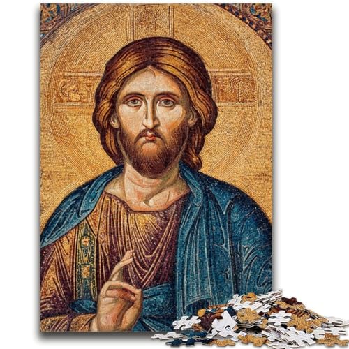 Jesus Art Puzzle für Teenager, 1000 Teile, Lernspiele, Wanddekoration, einzigartige Geburtstags (38x26cm) von AADSAZA