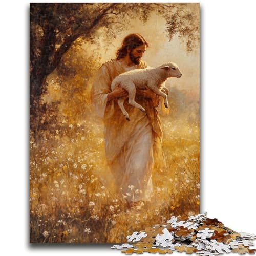 Jesus-Puzzle für Erwachsene, 1000 Teile, anspruchsvolles Spiel und Familienspiel, ganze Familie (50x75cm) von AADSAZA