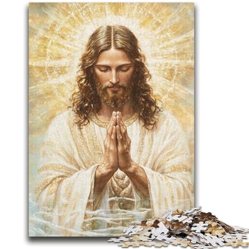 Jesus-Puzzle für Teenager, 1000 Teile, dekomprimierendes intellektuelles Lernspielzeug, Geburtstagsgeschenk, Geschenke, Wandkunst (50x75cm) von AADSAZA