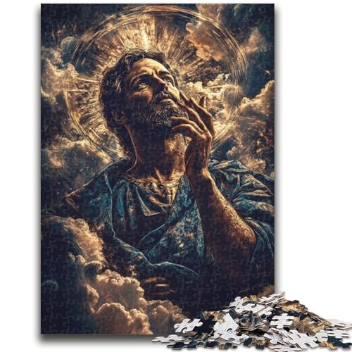 Jesus-Puzzle mit 1000 Teilen, anspruchsvolles Spiel und Familienspiel, ganze Familie (38x26cm) von AADSAZA