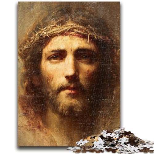 Jesus-Puzzle mit 1000 Teilen, anspruchsvolles Spiel und Familienspiel, ganze Familie (38x26cm) von AADSAZA