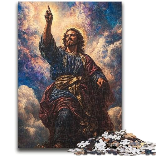 Jesus-Puzzles für Erwachsene und Jugendliche, anspruchsvolles Spiel und Familienspiel, ganze Familie (38x26cm) von AADSAZA