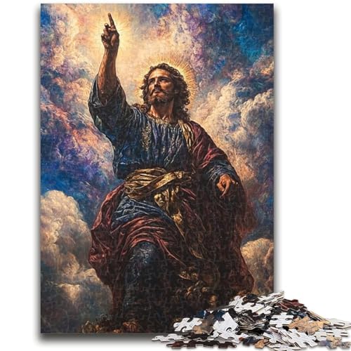 Jesus-Puzzles für Erwachsene und Jugendliche, anspruchsvolles Spiel und Familienspiel, ganze Familie (50x75cm) von AADSAZA