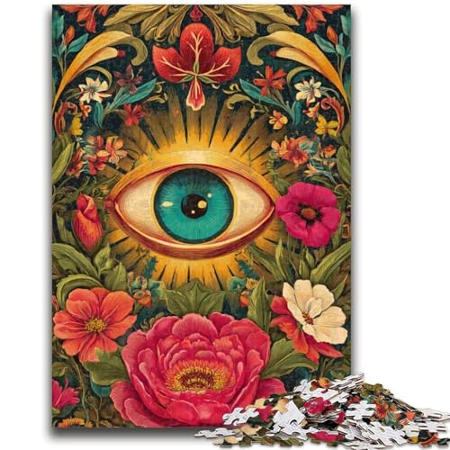 Jungle Eyes 1000-teiliges Puzzle für Teenager, Familienspiel zum Stressabbau, schwierige Herausforderung, tolle Geschenke und Spielzeuge (38x26cm) von AADSAZA