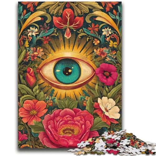 Jungle Eyes Puzzle für Teenager, 2000 Teile, dekomprimierendes intellektuelles Lernspielzeug, tolle Geschenke und Spielzeuge (70x100cm) von AADSAZA