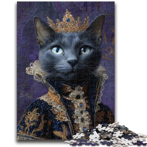 Katze aus Einer aristokratischen Familie, Puzzle für Erwachsene, 1000 Teile, Lernspielzeug, Familienspiele, Geschenke für Freunde und Familie (38x26cm) von AADSAZA
