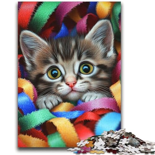 Katzenbaby-Puzzle mit 2000 Teilen, anspruchsvolles Spiel und Familienspiel, ganze Familie (70x100cm) von AADSAZA