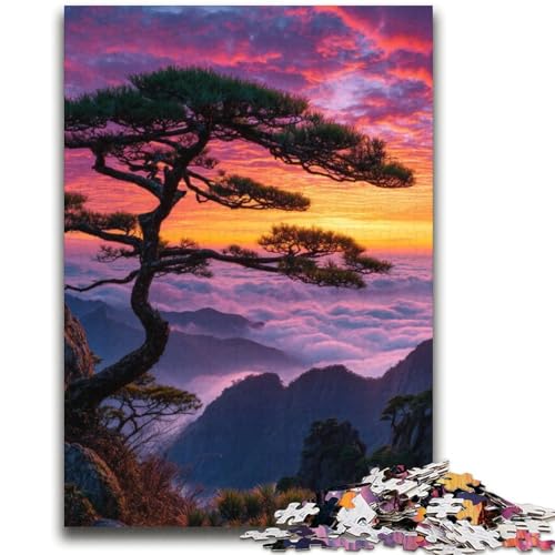 Kiefer auf dem Gipfel des Berges, Puzzle für Erwachsene, 2000 Teile, schwieriges, dekomprimierendes intellektuelles Lernspielzeug, geeignet als Schreibtischdekoration (70x100cm) von AADSAZA