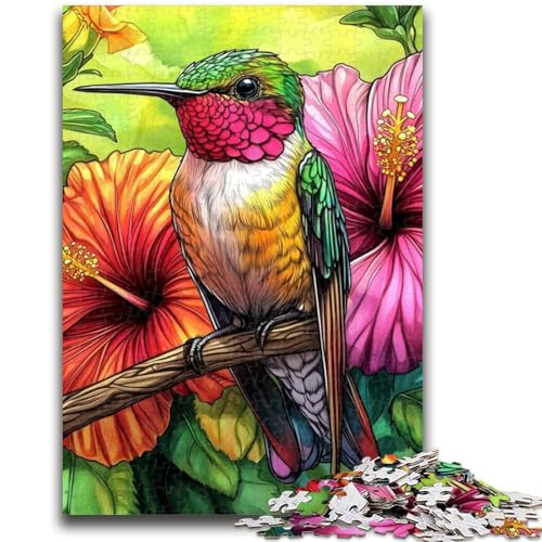 Kolibri-Puzzle mit 1000 Teilen, anspruchsvolles Spiel und Familienspiel, ganze Familie (38x26cm) von AADSAZA