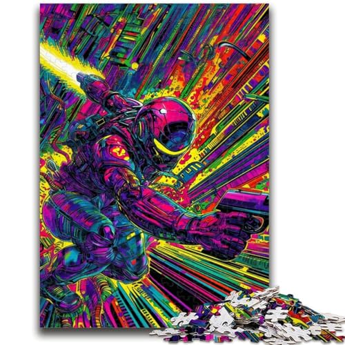 Krieger-Puzzle für Teenager, 1000 Teile, dekomprimierendes intellektuelles Lernspielzeug, tolle Geschenke und Spielzeuge (50x75cm) von AADSAZA