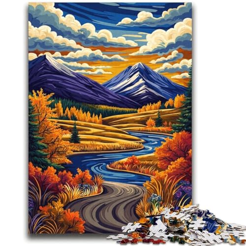 Landschaftskunst-Puzzles für Teenager, 2000-teiliges Puzzle, Denkspiel, Wanddekoration, einzigartige Geburtstags (70x100cm) von AADSAZA