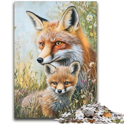 Lavender Fox Puzzle 2000 Teile für Erwachsene und Jugendliche, Spielzeug, Lernspiele, Stressabbau, tolle Geschenke und Spielzeuge (70x100cm) von AADSAZA