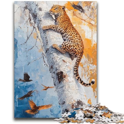 Leopard auf dem Baum, Puzzle 2000 Teile, für Teenager, Geschenke, Quizspiel, Wanddekoration, einzigartige Geburtstags (70x100cm) von AADSAZA