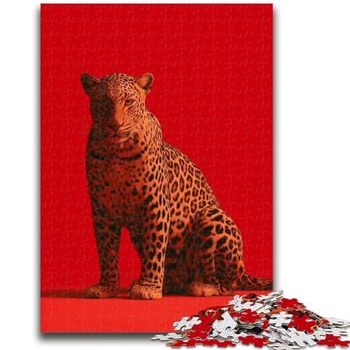 Leoparden-Puzzles für Teenager, 1000-teiliges Puzzle, lustige Spiele, jedes Teil ist einzigartig – anspruchsvolles Familienspiel (50x75cm) von AADSAZA