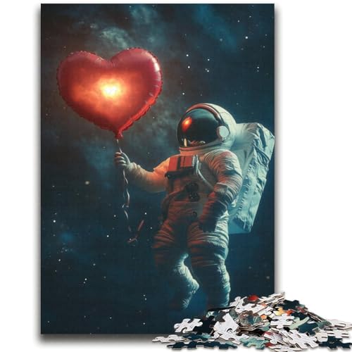 Liebevolles Astronauten-Puzzle, 2000 Teile, für Teenager, anspruchsvolles Spiel und Familienspiel, Wanddekoration, einzigartige Geburtstags (70x100cm) von AADSAZA