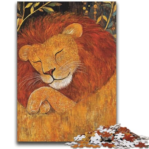 Lion Art 2000-teiliges Puzzle für Teenager, Geschenke, entspannendes intellektuelles Lernspielzeug, Wichtelgeschenke (70x100cm) von AADSAZA
