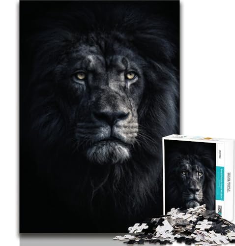 Lion Sin The Darkness Puzzle 1000 Teile für Teenager, Lernspiel, Herausforderungsspielzeug, ganze Familie (75x50cm) von AADSAZA