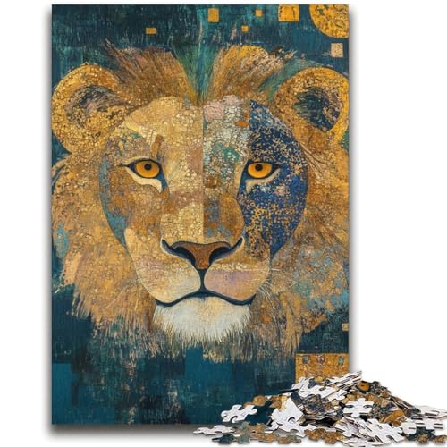 Löwen-Kunst-Puzzle für Teenager, 2000 Teile, dekomprimierendes intellektuelles Lernspielzeug, tolle Geschenke und Spielzeuge (70x100cm) von AADSAZA