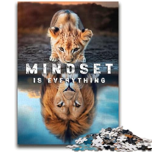 Löwen-Puzzle, 2000 Teile, für Teenager, Denkspiel, Wanddekoration, einzigartige Geburtstags (70x100cm) von AADSAZA