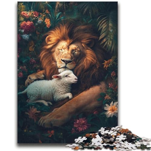 Löwen- und Lämmer-Puzzle, 2000 Teile, für Teenager, Geschenke, Spielzeug, Lernspiele, Stressabbau, tolle Geschenke und Spielzeuge (70x100cm) von AADSAZA