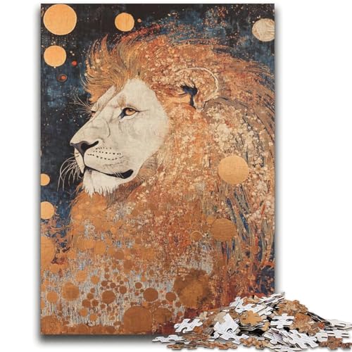 Löwenkunst-Puzzle mit 2000 Teilen für Erwachsene und Jugendliche, anspruchsvolles Spiel und Familienspiel, ganze Familie (70x100cm) von AADSAZA