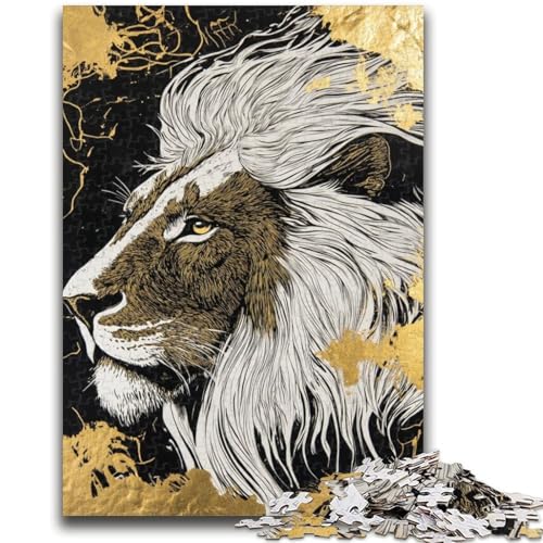 Löwenkunst-Puzzles für Teenager, 1000 Puzzles, Spielzeug, Lernspiele, Stressabbau, geeignet als Schreibtischdekoration (38x26cm) von AADSAZA