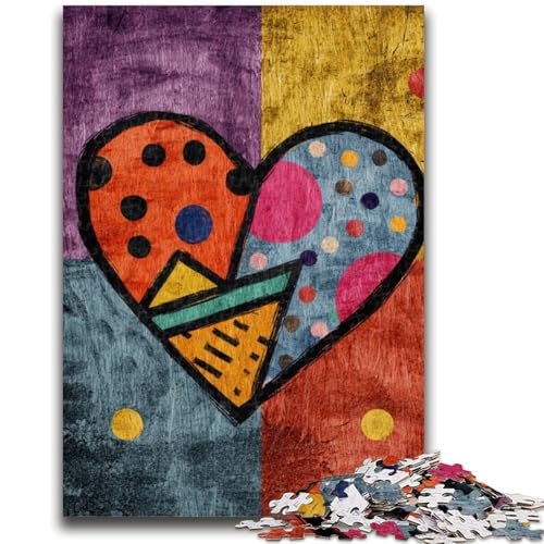 Love Graffiti Puzzle 1000 Teile für Teenager Geschenke, Spielzeug Lernspiele Stressabbau Tolle Geschenke und Spielzeuge (50x75cm) von AADSAZA