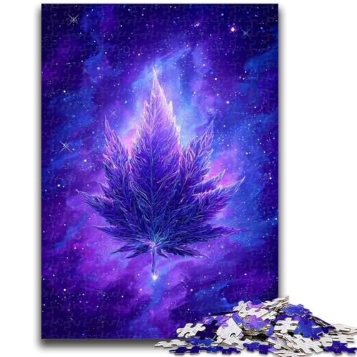 Magic Leaf Puzzle 1000 Teile für Teenager-Geschenke, Quizspiel, Wanddekoration, einzigartige Geburtstags (38x26cm) von AADSAZA