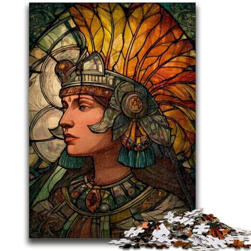 Maya-Priesterin-Puzzle 1000 Teile für Erwachsene und Jugendliche, Spielzeug, Lernspiele, Stressabbau, tolle Geschenke und Spielzeuge (38x26cm) von AADSAZA