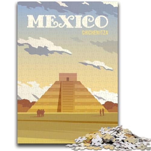 Mexiko-Puzzle für Erwachsene, 1000-teiliges Puzzle, Denkspiel, Wanddekoration, einzigartige Geburtstags (50x75cm) von AADSAZA