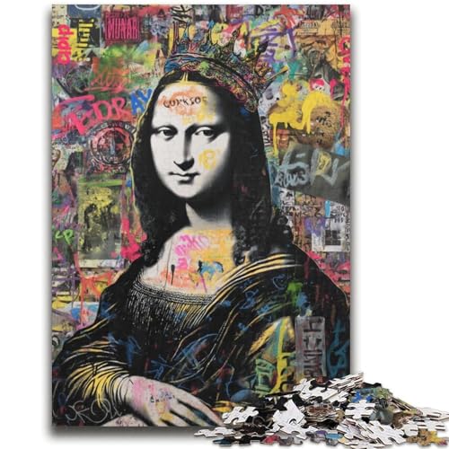 Mona Lisa ist EIN lustiges Puzzle mit 2000 Teilen für Teenager, Denkspiel, Wanddekoration, einzigartige Geburtstags (70x100cm) von AADSAZA