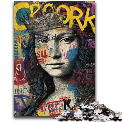 Mona Lisa ist EIN lustiges Puzzle mit 2000 Teilen für Teenager, Denkspiel, Wanddekoration, einzigartige Geburtstags (70x100cm) von AADSAZA