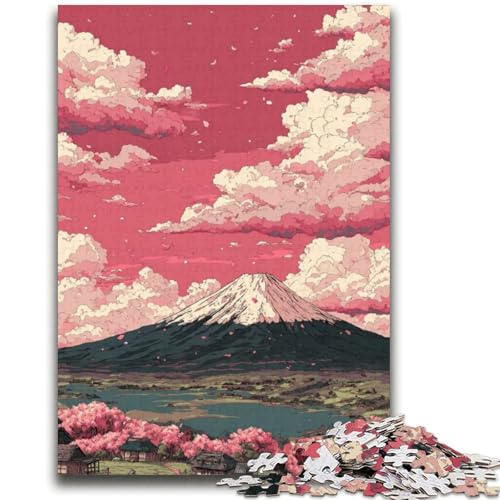 Mount Fuji, Japan, 2000-teiliges Puzzle für Erwachsene, Geschenke, Lernspiele, Heimdekoration, Künstlersammlung, bildende Kunst (70x100cm) von AADSAZA