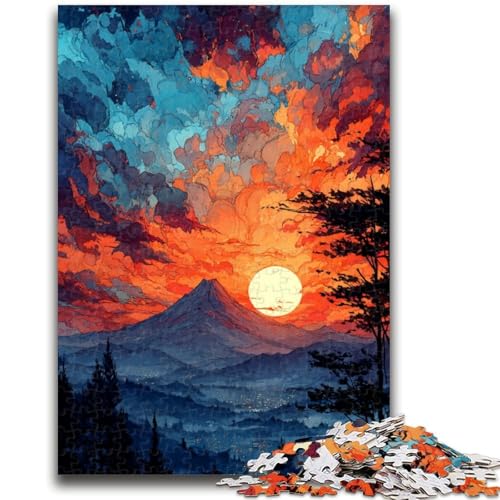Mount Fuji, Japan-Puzzles für Erwachsene und Teenager, Puzzle, Spielzeug, Lernspiele, Stressabbau, tolle Geschenke und Spielzeuge (50x75cm) von AADSAZA