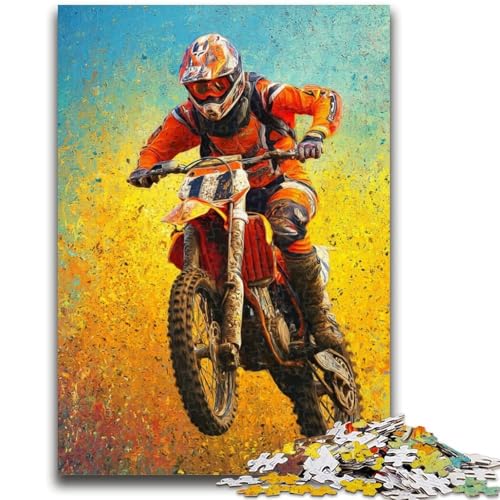 Mountainbike-Puzzle mit 1000 Teilen für Erwachsene und Jugendliche, anspruchsvolles Spiel und Familienspiel, ganze Familie (38x26cm) von AADSAZA