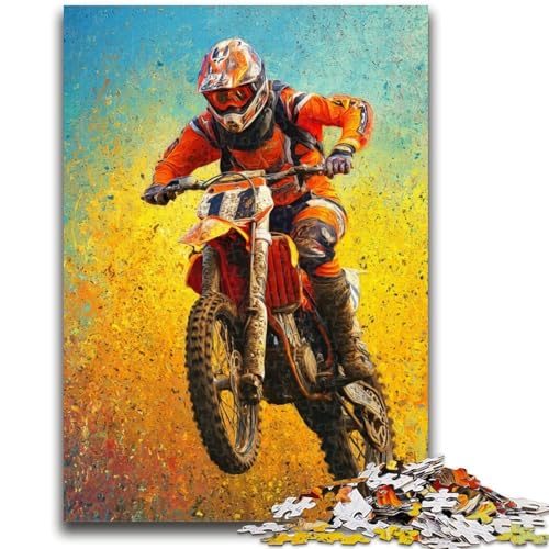 Mountainbike-Puzzles für Teenager, 1000 Puzzles, Spielzeug, Lernspiele, Stressabbau, geeignet als Schreibtischdekoration (50x75cm) von AADSAZA